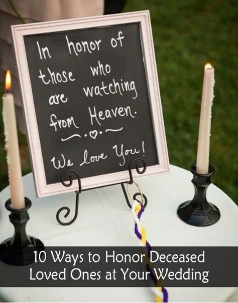 great ideas to honor deceased loved ones at wedding day Wedding Ceremony Ideas, Wedding Destination, Wedding Time, Wedding Planners, Here Comes The Bride, Trendy Wedding, On Your Wedding Day, Fun Wedding, Wedding Bells