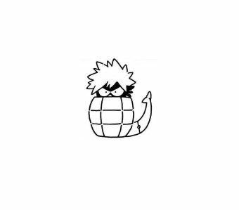 Bakugo Tattoo Ideas, Mha Doodles, My Hero Academia Tattoo, Petit Tattoo, Doodle Doodle, Simple Anime, Bakugou Manga, Small Drawings, Little Doodles