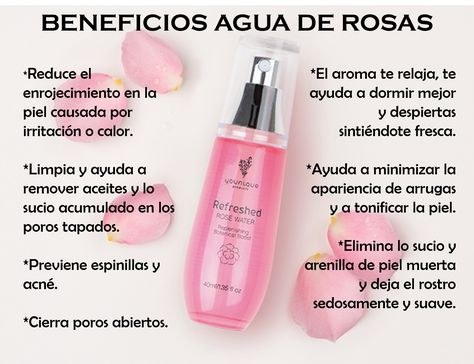 Beneficios agua de rosas Younique Facial Routine Skincare, Facial Tips, Dog Grooming Tips, Beauty Routine Tips, Facial Skin Care Routine, Younique Makeup, Anti Aging Beauty, Diy Skin, Natural Cosmetics