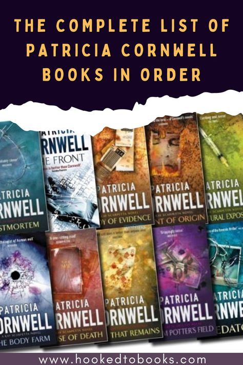 Books to read Patricia Cornwell Books In Order, Patricia Cornwell Books, Body Farm, Patricia Cornwell, Old Libraries, Popular Series, Beginning Writing, Book Worm, First Novel