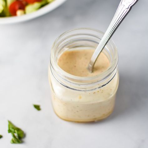 Honey-Mustard Ranch Dressing Greek Dressing Recipe Creamy, Creamy Greek Salad Dressing, Creamy Greek Dressing, Creamy Greek Salad, Canned Apricots, Mexican Salad Dressings, Migraine Food, Salad Dressing Vegan, Salsa Ranch Dressing