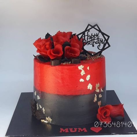 Red and black fresh cream cake. Red velvet, chocolate, lemon cake. Harare Zimbabwe cakes Red And Black Cake Ideas Birthdays, Red And Black Birthday Cake, Chocolate Lemon Cake, Red And Black Cake, Fresh Cream Cake, Red Velvet Chocolate, Cake Red Velvet, Harare Zimbabwe, Chocolate Lemon