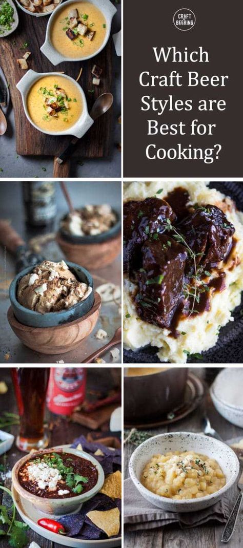 The Best Beer Styles For Cooking + Recipes Galore - Craft Beering Beer Food Recipes, Cooking Image, Which Craft, Craft Beer Recipes, Beer Dinner, Beer Food, Cooking With Beer, Ipa Beer, Cook Chicken