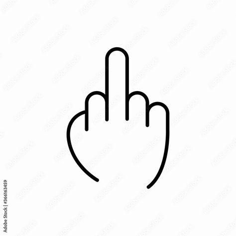 Flipping Off Tattoo, Middle Finger Drawing, Flipping Off, Dream Face, Sticker Designs, Girly Tattoos, Sticker Design, Tatting, Art Inspiration