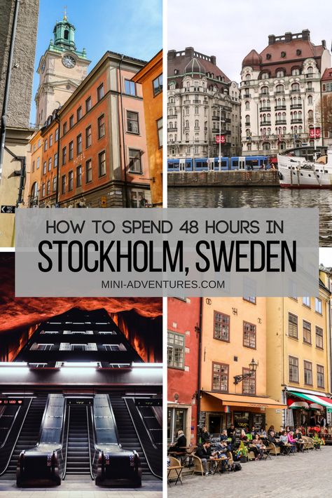 How to spend a weekend in Stockholm, Sweden | What to do in Stockholm | City guide | Europe travel | Stockholm Old Town | Royal Canal Boat Tour | Free walking tour | Architecture | Art | Scandinavia and the Nordic countries | Where to go in Europe | Solo female travel | #stockholm #sweden #europe #cityguide #travel #inspiration #travelblog #wheretogo #scandinavia Where To Go In Europe, Stockholm Old Town, Stockholm City, Sweden Travel, Scandinavia Travel, Backpacking Europe, Nordic Countries, Canal Boat, Voyage Europe