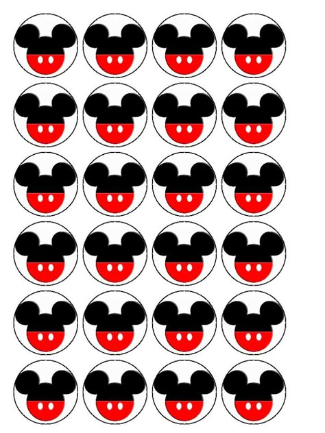 Cupcakes Minnie Mouse, Γενέθλια Mickey Mouse, Mickey Mouse Cakes, Mickey Mouse Cake Topper, Mickey Mouse Classroom, Mickey Mouse Printables, Mickey Baby Showers, Mickey Mouse Birthday Cake, Mini Cooking