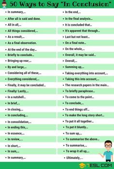 Ways to Say "In Conclusion" Ways To Say In Conclusion, In Conclusion, Becoming A Writer, Southern Gospel, English Phrases, Writing Advice, Novel Writing, Essay Writing, Writing Tips