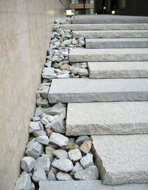 Landscape Stairs, Landscape Steps, Stone Steps, Garden Stairs, Outdoor Stairs, Landscape Architecture Design, Staircase Design, Stairs Design, Semarang