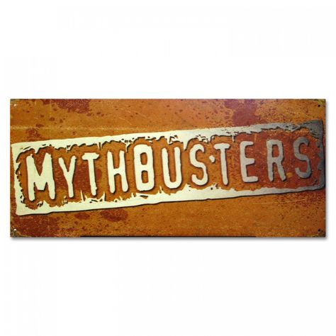 Alpha test Myth Busters, Common Myths, Logo Sign, Kids Club, Party Signs, Art Show, Metal Signs, Star Wars, Tv Shows