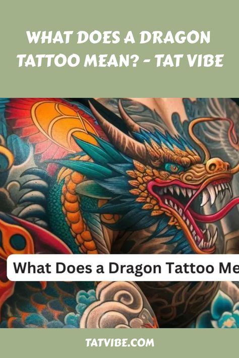 A dragon tattoo represents power, wisdom, and protection. Their symbolism varies across different regions, but they are often seen as strong and mystical creatures. Dragon Tattoo Placement, Golden Dragon Tattoo, Dragon Tiger Tattoo, Dragon Tattoo Meaning, Bumble Bee Tattoo, Chinese Dragon Tattoos, History Tattoos, Japanese Dragon Tattoo, Japanese Dragon Tattoos