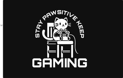 Love gaming and cats? This adorable design features a cheerful cat with a game controller and the uplifting phrase, "Stay Pawsitive, Keep Gaming." Perfect for gamers and cat lovers alike, this design is ideal for t-shirts, mugs, stickers, and more. Add some pawsitive vibes to your gaming setup or gift it to your favorite gamer friend! 🐾🎮 Gamer Cat, Gamer Design, Stay Pawsitive, Pawsitive Vibes, Uplifting Phrases, Kitty Games, Mugs Stickers, Design Essentials, Love Games