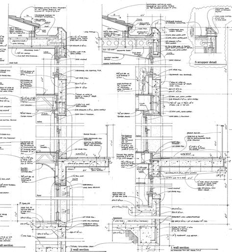 TEMP029 copy Section Drawing Architecture, Art Of Architecture, Construction Details Architecture, Wall Section Detail, Window Architecture, Architectural Sketches, Interior Architecture Drawing, Architect Drawing, Architectural Engineering