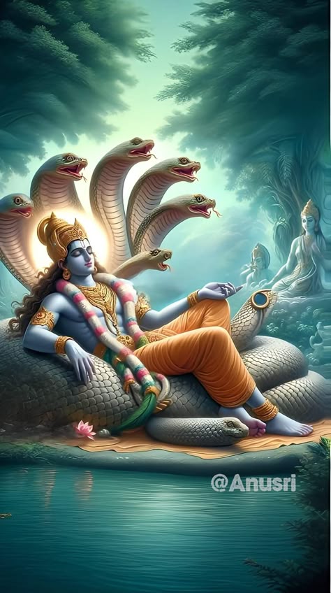 Sri Maha Vishnu Images, Vishnu Bhagwan Drawing, Lord Vishnu Art, Lord Paintings, Narayan God, Maharana Pratap Art, Gods Photos Hindu, Vishnu Dev, Ganesha Art Illustration