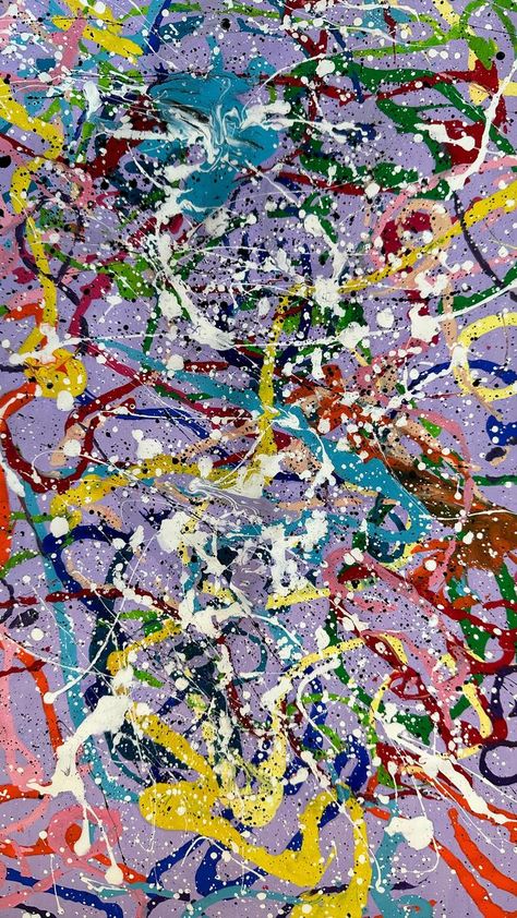 This JACKSON POLLOCK art project is one of the favorites!!! Kids love all the splattering and using the string to paint. Messy and so much fun! 🎨 . . . . . #jacksonpollock #pollock #abstractart #splatters #messyart #funart #artcamp #summercamp #artlessons #kidsart #iloveartstudio #artstudio #bestartclass #kidshavingfun | I Love Art Studio | Global Genius · Big Picture Messy Abstract Art, Jackson Pollock Art For Kids, Messy Painting, Jackson Pollock Art, Splatter Painting, Pollock Paintings, Science Design, I Love Art, Messy Art