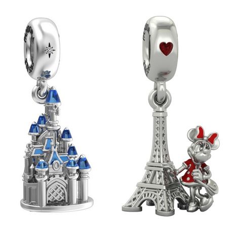 PANDORA Charms & Store Coming To Disneyland Paris Pandora Travel Charms, Disney Pandora Bracelet, Pandora Travel, Necklace With Charms, Pandora Charms Disney, Pandora Bag, Visiting Paris, Pandora Collection, Pandora Jewelry Charms