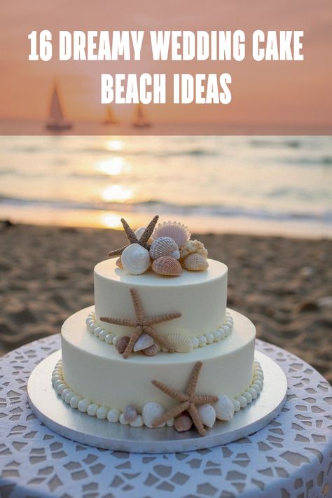 Did you know that a wedding cake beach theme can make your big day unforgettable by blending sandy shores with sweet delights? Discover the perfect beach wedding cake designs that bring together seaside elegance and irresistible flavors. From tropical fruits to ocean-inspired decorations, your guests will be talking about your unique wedding cake choice. Dive into the ultimate guide to seaside celebrations now! Beach Cake Wedding, Beachy Wedding Cake, Beach Cake Birthday, Beach Wedding Cakes Simple, Beach Themed Wedding Cakes, Beach Wedding Cake Ideas, Whimsical Beach Wedding, Ocean Wedding Cake, Wedding Cake Beach