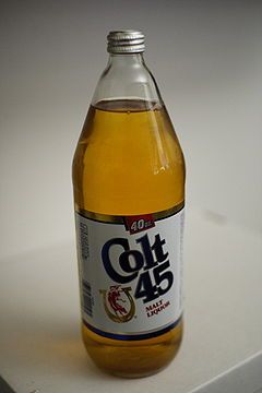 Colt 45 Malt Liquor  Pabst Brewing Company American Malt Liquor 5.61 (1) 40 Oz Beer, Freaknik Party, Malt Liquor, Savage Mode, Samuel Adams, 21 Savage, Vintage Bottles, Wine And Liquor, Drink Up