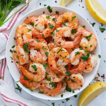 Baked Shrimp - Simply Home Cooked Broiled Shrimp Oven, Shrimp In The Oven, Old Bay Shrimp, Broiled Shrimp, Seasoned Butter, Seafood Entrees, Simply Home, Baked Shrimp, Healthy Food Inspiration