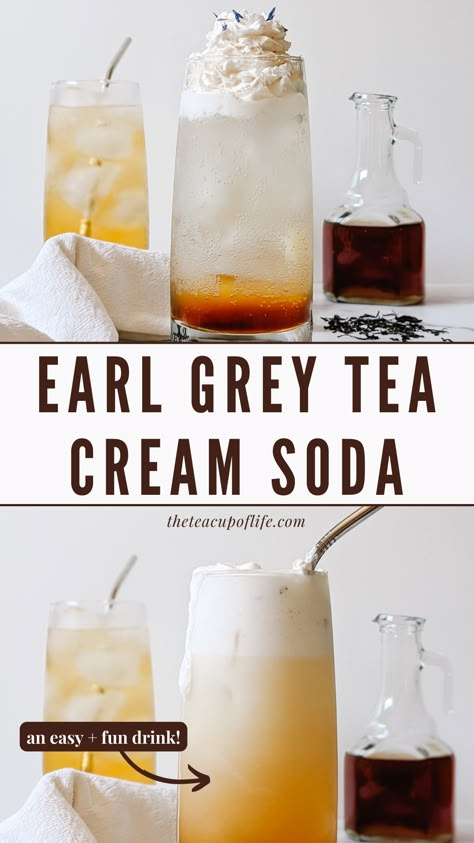 Earl Grey Latte, Tea Drink Recipes, Homemade Gift Ideas, Christmas Homemade, Fancy Drinks, Milk Shakes, Grey Tea, Earl Grey Tea, Cream Soda