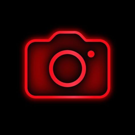 Neon Red Phone Icon, Whatsapp Widget, Apple Camera, Spiderman App, Camera App Icon, Iphone Red Wallpaper, Neon Rouge, Stranger Things Theme, Red Outline