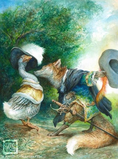 Omar Rayyan, Fairytale Art, Fox Art, Woodland Creatures, Childrens Art, Animal Illustration, Fantasy Creatures, Illustrations Posters, A Month