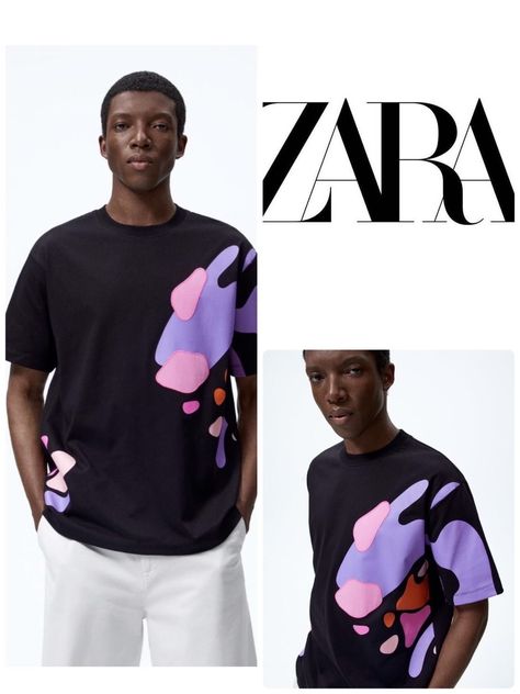 Zara Street Style, Zara 2022, Minimal Shirt Design, Fashion Website Design, Tshirt Printing Design, 2022 Ss, Shirt Designs For Men, Concept Clothing, Tshirt Design Men