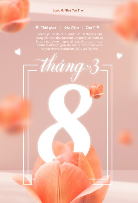 Tulip Poster, Happy International Womens Day, Logo Frame, Flower Tulip, Happy Woman Day, Poster Psd Free Download, Poster Psd, Social Media Design Inspiration, Simple Cartoon