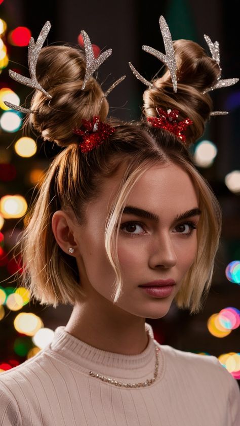 ##WinterHoodiesFashion #HoodieStyle #ColdWeatherStyle #TrendyWinterWear  #FashionInTheCold Festive Hairstyles Christmas, Funny Christmas Hairstyles, Fun Christmas Hair Ideas, Reindeer Hairstyle, Christmas Crazy Hair, Grinch Hairstyles, Fun Christmas Hair, Play Hairstyles, Grinch Play