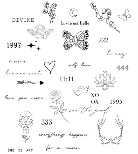 1x1 Inch Tattoo Ideas, Unique Random Tattoos, Girly Sticker Tattoos, March 17 Tattoo, Small Tattoo Ideas Patchwork, Rule Number 5 Tattoo, Small Meaningful Hand Tattoos, Fun Dainty Tattoos, Flash Tattoo Words