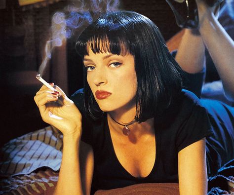 Mia Wallace Makeup, Mia Wallace Pulp Fiction, Pulp Fiction Mia, Pulp Fiction, Makeup Tutorial, Makeup, Make Up