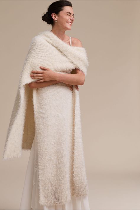 BHLDN's Vincent Pradier Revere Sweater Wrap in Ivory Sweater Bridesmaid Dress, Winter Wedding Dress Coverups, Mum Wedding, Brides Mother, Winter Wedding Accessories, Wedding Sweater, Winter Shoot, Wedding March, Wedding Accessories For Bride