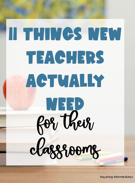 Teacher Needs For Classroom, New Teacher Classroom Ideas, First Year Teacher Must Haves, First Classroom, First Year Teacher, Teacher Wish List, Save Myself, Mentor Teacher, Classroom Preparation