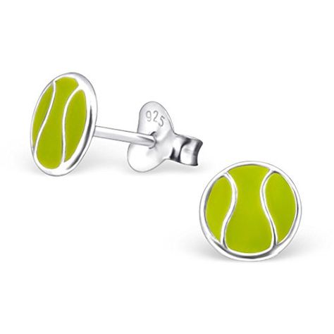 Tennis Mom, Tennis Jewelry, Best Wings, Football Earrings, Wing Jewelry, Ball Stud Earrings, Tennis Gifts, Tennis Fashion, Tiny Studs