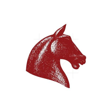 Beautiful and Wild Horse Head Profile logo for sale. Premium, strong, powerful and Wild Horse Head Profile design uses professional grunge handmade texture style and red color effect. Unique, modern and bold horse head design perfect for your brand. Horse Head Profile, Horse Branding, Horse Head Logo, Cool Logo Design, Business Categories, Red Branding, Chess Logo, Premium Logo Design, Handmade Texture