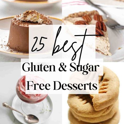 Dairy Gluten Sugar Free Dessert, Gluten Sugar And Dairy Free Recipes, Stevia Baking Recipes, Dairy Sugar And Gluten Free Recipes, Organic Gluten Free Desserts, Plant Paradox Desserts, Gluten Dairy Sugar Free Desserts, Gluten Free Dairy Free Sugar Free Snacks, Gf Sugar Free Desserts