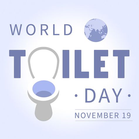 Purple Toilet, Toilet Day, Emo Designs, World Toilet Day, World Earth Day, Psd Free Download, Graphic Design Templates, Social Media Template, Free Graphic Design