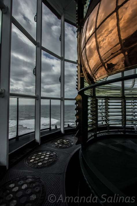 Inside Yaquina Head Lighthouse Newport, Oregon Lighthouse Interior, Lighthouse Keeper Aesthetic, Lighthouse Core, Lighthouse Core Aesthetic, Inside Lighthouse, Haunted Lighthouse Aesthetic, Nautical Aesthetic, Sea Captain, Oregon Usa