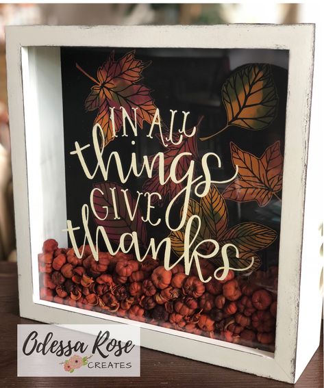 Shadow Box craft Thanksgiving Shadow Box Ideas, Fall Shadow Box Ideas Diy, Shadow Box Decor Ideas, Chalk Couture Projects To Sell, Fall Shadow Box Ideas, Halloween Shadow Box Ideas, Scrapbook Shadow Box, Chalk Designs, Shadow Box Ideas