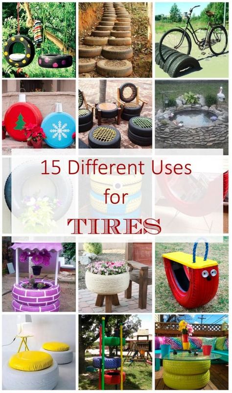 Tyre Ideas For Kids, Repurposed Tires, Tires Diy, Upcycle Tires, Windows Repurposed, Tire Playground, Repurposed Tire, Repurposed Crafts, Can Upcycle