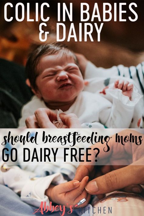 We discuss colic in babies and dairy, and the research around whether or not breastfeeding moms should go dairy free. #abbeyskitchen #dairyfree #breastfeeding #colic #coliddairy #dairycolic #dairy Abbey Sharp, Dieting While Breastfeeding, Go Dairy Free, Dairy Free Breastfeeding, Increase Breastmilk, Colic Baby, Milk Allergy, Dairy Free Diet, Tv Personality