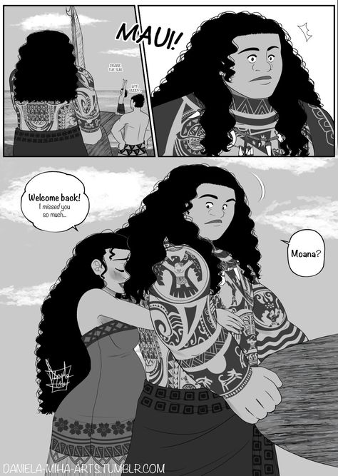 Maui X Moana Fanart, Pregnant Drawing, Batman Gif, Maui Moana, Disney Maternity, Dreamworks Characters, Disney Princess Moana, Princess Moana, Short Comic