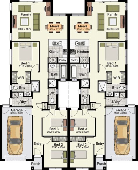 Aon Courtyard 265 Home Design | House Design Aon Courtyard 265 - Home Design Hotondo Homes, Multigenerational House Plans, Courtyard Home, Multigenerational House, Duplex Floor Plans, Duplex Plans, 2 Storey House Design, Duplex Design, Courtyard House Plans