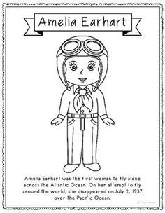 Amelia Earhart Activities, Reading Tree, Coloring Pages Inspirational, Social Studies Worksheets, Amelia Earhart, Read Alouds, Coloring Pages For Boys, Bo Peep, Women’s History