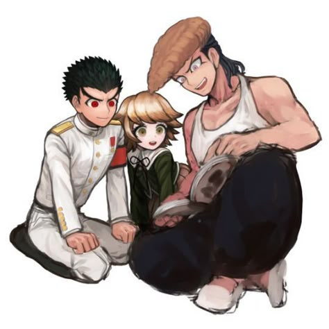 Danganronpa Chihiro, Kiyotaka Ishimaru, Ishimaru Kiyotaka, Chihiro Fujisaki, Gundham Tanaka, Danganronpa Trigger Happy Havoc, Danganronpa 1, Danganronpa Memes, Trigger Happy Havoc