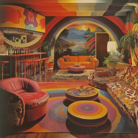 70s Aesthetic Furniture, 70s Inspired Living Room, 70s Living Room Decor, 1970s Living Room, The Mod Squad, Living Room Looks, 70s Living Room, 70s Interior Design, 70s House