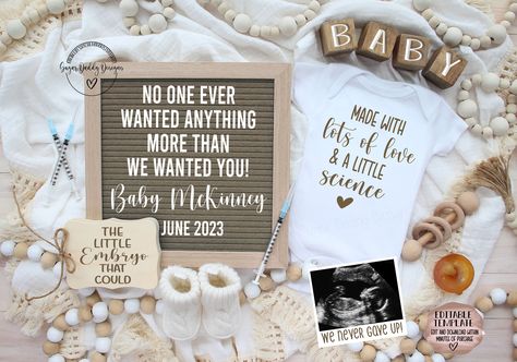 Letter Board Gender Announcement, Fertility Journey Letter Board, Finally Pregnant Announcement, Ivf Birth Announcement, Fertility Pregnancy Announcement, Long Awaited Pregnancy Announcement, Biblical Pregnancy Announcement, Pregnancy Announcement After Struggle, Baby Board Announcement