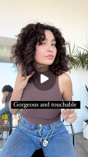 Jayne Matthews on Instagram: "Razor cut curls! When you are growing your hair long but you want a big lift on top without bangs. I teach this in my layering class and curly hair is invited. 
The products I'm using to get this touchable texture is new wash rich version instead of foaming shampoo (which causes frizz). On wet hair I had two pumps of hair balm.. this creates definition. Then I twisted it very loose here and there and used a diffuser. I trusted the hair would get big and gorgeous on its own and let it pop up and dry. Once it's dry, she can toss it at the roots by reaching underneath and she can touch it! I am one of those people that would prefer my curls more natural, looking than perfectly organized, yet flat, all over the head. Big juicy hair is where it's at as far as I'm c Jayne Matthews, Growing Your Hair, Big Juicy, Hair Color Underneath, Hair Balm, Perfectly Organized, Hair Long, Styling Ideas, Wet Hair