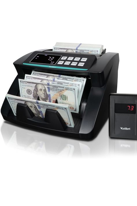 Kolibri Money Counter Machine - 1,500 bills per min, advanced counterfeit detection, set up in minutes, Add and Batch Modes, Cash Counter with LCD Display Money Counter Machine, Money Counting, Cash Counter, Money Counter, Edc Bag, Elegant Living, Mansion, Customer Support, Money