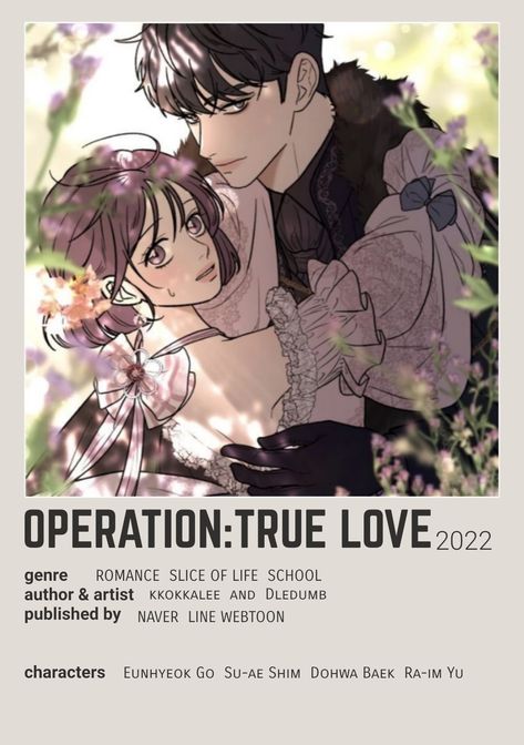 Manhwa cover posters Manhwa Cover Art, Webtoon Minimalist Poster, Manhwa Minimalist Poster, Anime Vogue Cover, Webtoon Poster, Manhwa Poster, Webtoon Recommendation, Manhwa Cover, Operation True Love