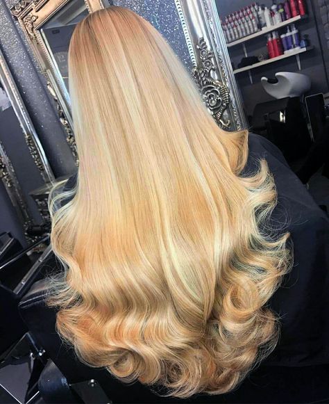 Flowing like the dawn ray, nice...MKS Rihanna Red Hair, Milk Blush, Blush Hair, Silky Smooth Hair, Hair Growth Serum, Blonde Hair Looks, Brown Blonde Hair, Long Blonde, Long Blonde Hair